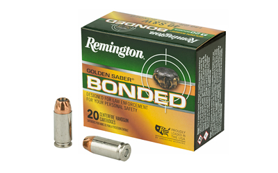 Remington Golden Saber, 40 S&W, 180 Grain, Brass Jacketed Hollow Point Bonded, 20 Round Box 29365