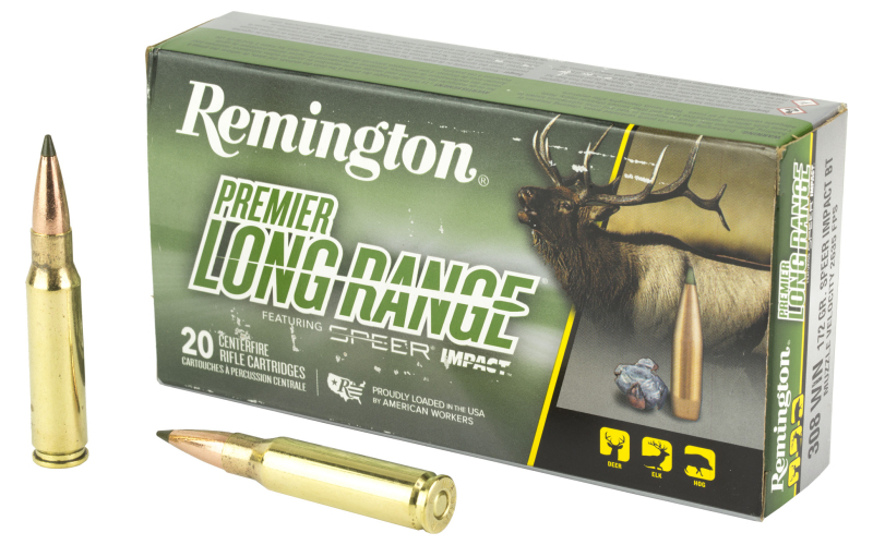 Remington Speer Impact, 308 Winchester, 172 Grain, Polymer Tip, 20 Round Box R21345