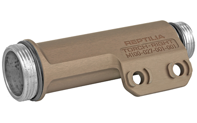 Reptilia Torch, Fits Modlite Systems and SureFire M600DF Scout bezels and tail caps, Right Side Mount, M-Lok Mounting Hardware Included, Tobacco, Anodized 100-082