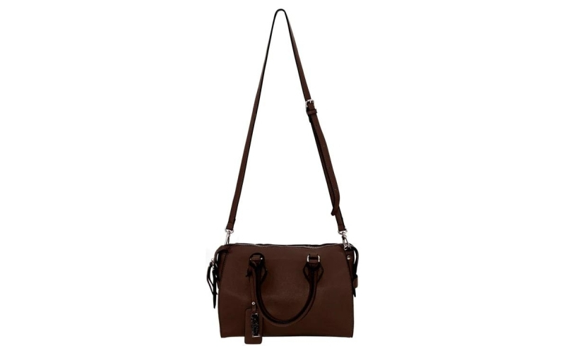 Rugged rare bella concealed carry handbag dark chestnut