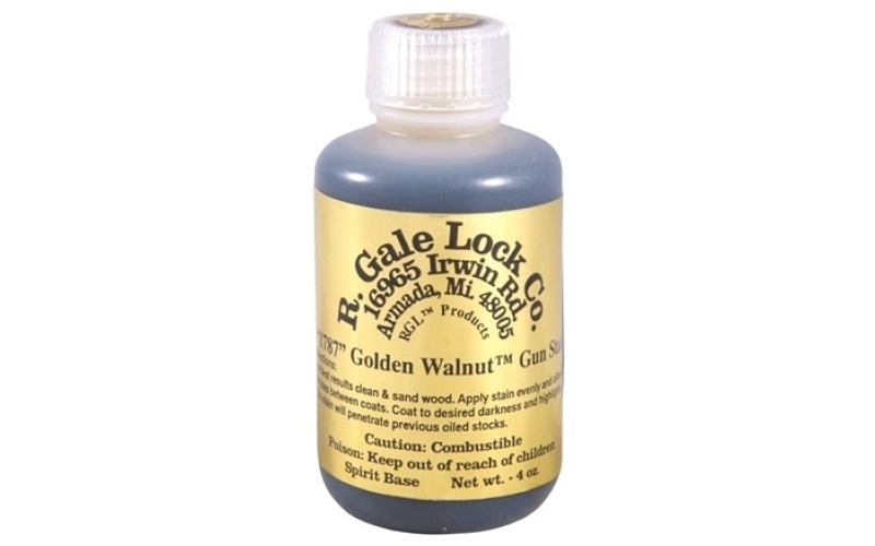 R Gale Lock Co 1787 golden walnut stain, 4 oz.