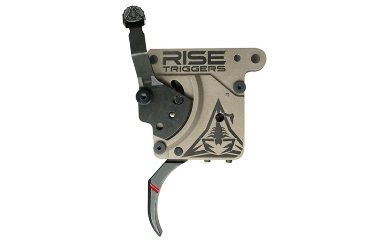 Rise Armament Reliant Pro, Single Stage Trigger, Curved, 1 to 3Lbs, Fits Remington 700, Flat Dark Earth/Black RA-735-C
