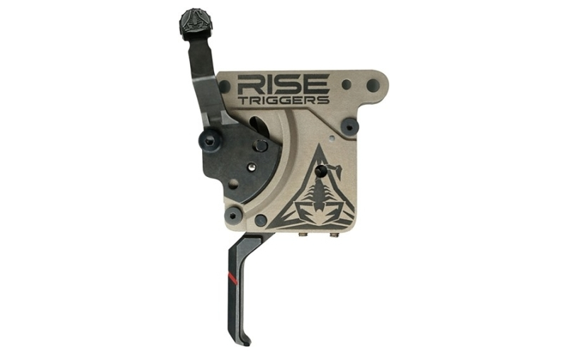 Rise Armament Reliant Pro, Single Stage Trigger, Flat, 1 to 3Lbs, Fits Remington 700, Flat Dark Earth/Black, Includes Bolt Release RA-735-F-BC