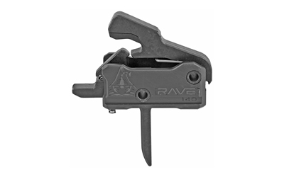 Rise Armament RAVE Super Sporting Trigger, Flat, 3.5 lb Single Stage Pull, Black, Anti-Walk Pins T017F-BLK