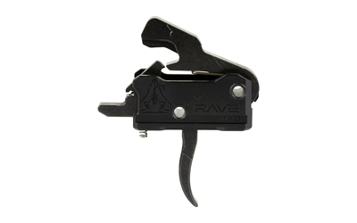 Rise Armament RAVE Super Sporting Trigger, Curved, 3.5 lb Single Stage Pull, Black T017-BLK