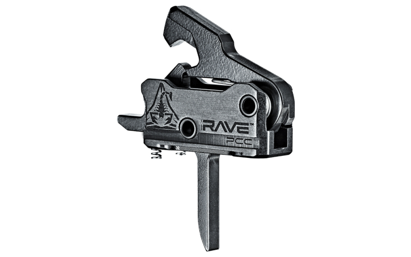 Rise Armament RAVE-PCC Trigger, Nitride Finish, Black, Includes Anti-Walk Pins T017-PCC-BLK