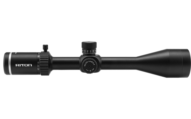 Riton Optics 3 Series Conquer, Rifle Scope, 6-24X50mm, 30mm Tube, MPSR Illuminated Reticle, First Focal Plane, Black 3C624LFI23