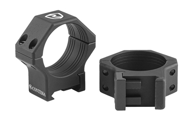 Riton Optics Contessa, 30mm Light Picatinny Rings, Alluminum Alloy, 8mm Height, Black XRC308A23