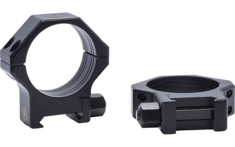 Riton Optics Contessa, 34mm Picatinny Rings, Hardened Steel, 8mm Height, Black XRC348S23