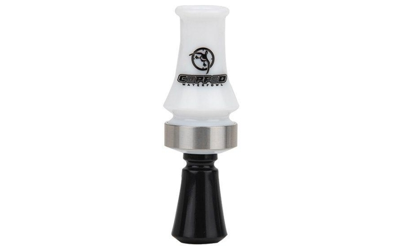 Cupped comeback quack double reed duck mouth call white