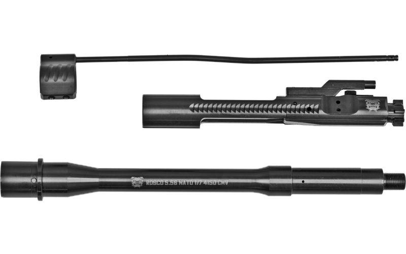 Rosco Manufacturing Bloodline, 10.5" Barrel, 556NATO, Melonite Finish, Includes Gas Block, Gas Tube and BCG, Government Profile SP-BL-105-556-BCG-GTC-NGB-001