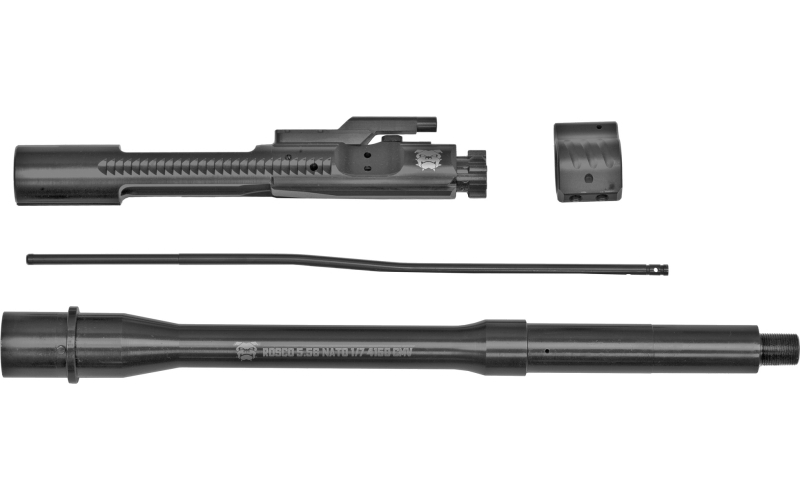 Rosco Manufacturing Bloodline, 11.5" Barrel, 556NATO, Melonite Finish, Includes Gas Block, Gas Tube and BCG, Government Profile SP-BL-115-556-BCG-GTC-NGB-001