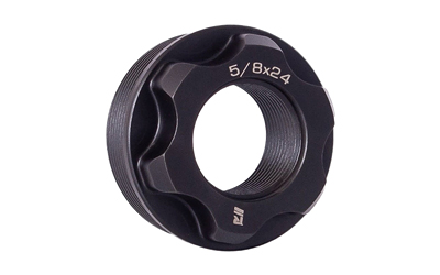 Rugged Suppressors Fixed Mount, M13.5X1 LH Thread Pitch, For Use with Obsidian 45/9, Matte Finish, Black OF005