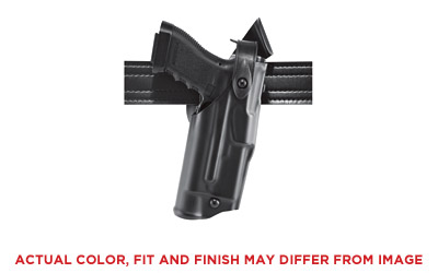 Safariland Model 6360 ALS/SLS Mid-Ride Level III Retention Duty Holster, Fits Glock 19/23, Right Hand, Plain Black Finish 6360-283-411