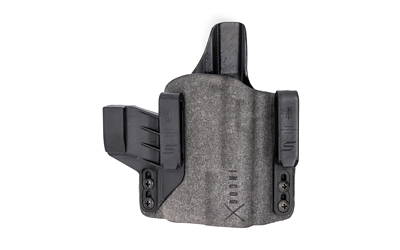 Safariland INCOG-X, Joint Collaboration with Haley Strategic, Inside the Waistband Holster, For Glock 43X/48 with Light, Microfiber Suede Wrapped Boltaron Construction, Black, Right Hand 1334627