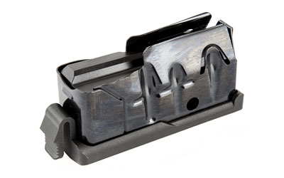 Savage Arms Magazine, Integral Release, 22-250 Remington, 4 Rounds, Fits AXIS/AXIS Stainless/11 Light Weight Hunter/11Trophy Hunter XP/10 Trophy Hunter XP/11 Lady Hunter/11 Hunter XP/16 Trophy Hunter XP/110 Engage Hunter XP/11 DOA Hunter XP/110 APEX XP/110 (short action), Matte Blued Finish 55231