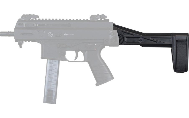 Sbt2 side folding brace blk sbt logo fits b&t apc + hk ump