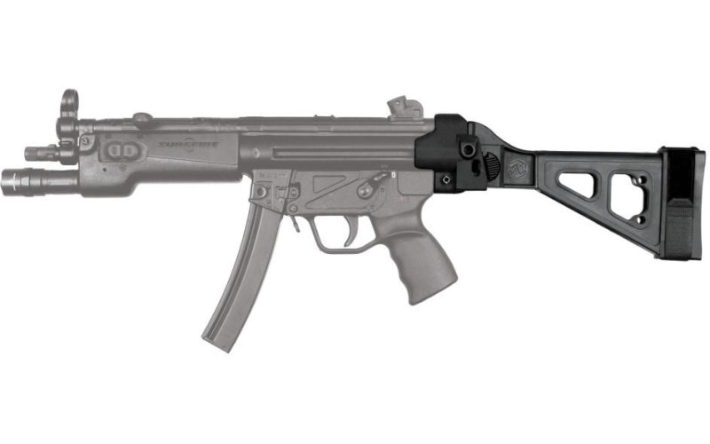 Sbt5 side folding brace blk poly housing sbt logo complete