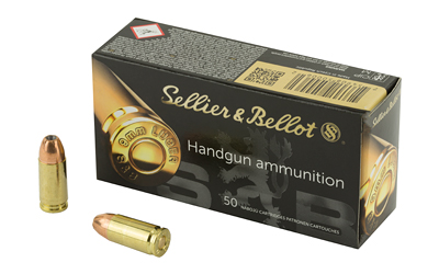 Sellier & Bellot Pistol, 9MM, 115 Grain, Jacketed Hollow Point, 50 Round Box SB9C