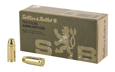 Sellier & Bellot Pistol, 9MM, Subsonic,140 Grain, Full Metal Jacket, 50 Round Box SB9SUBA