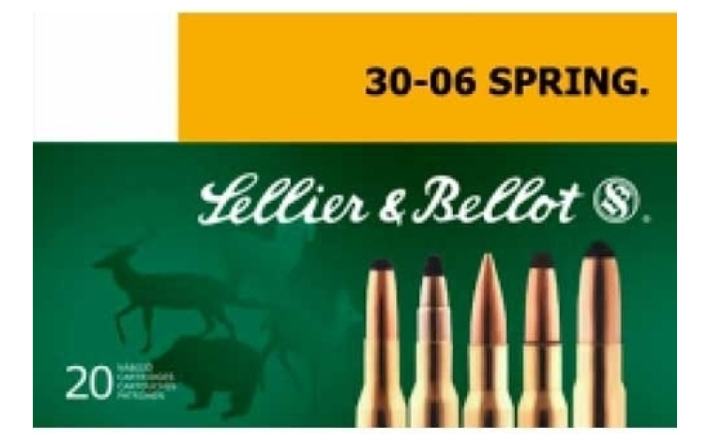 Sellier & Bellot 30-06 springfield 180gr soft point cutting edge 20/box