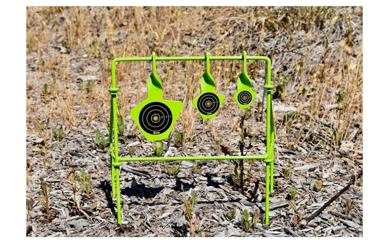 Shooting Made Easy Steel spinning target system for 22 caliber folding