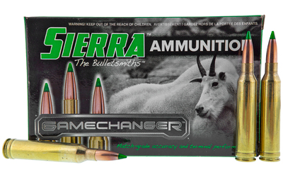 Sierra Bullets GameChanger, 7MM Remington, 150Gr, Tippd GameKing, 20 Round Box A4550--08