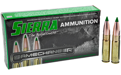 Sierra Bullets GameChanger, 300 Blackout, 125Gr, Tipped GameKing, 20 Round Box A4625--10