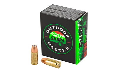 Sierra Bullets Outdoor Master, 9MM, 124Gr, Jacketed Hollow Point, 20 Round Box A8124--20