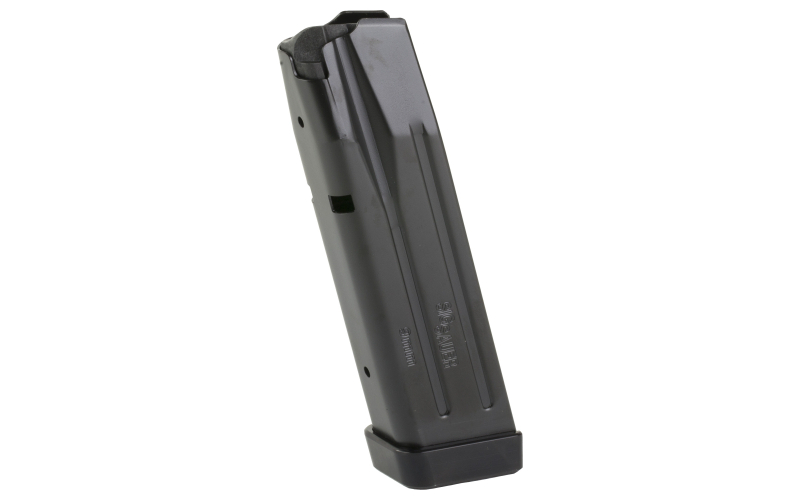Sig Sauer Magazine, 9MM, 17 Rounds, with Henning Group Aluminum Basepad, Fits Sig P320 X-Five Legion, Steel, Black 8900060