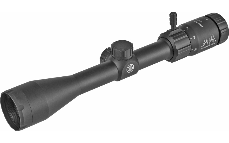 Sig Sauer Buckmaster, Rifle Scope, 3-9X40mm, BDC Reticle, 1" Tube, 0.25 MOA Adjustments, Black Color SOBM33001