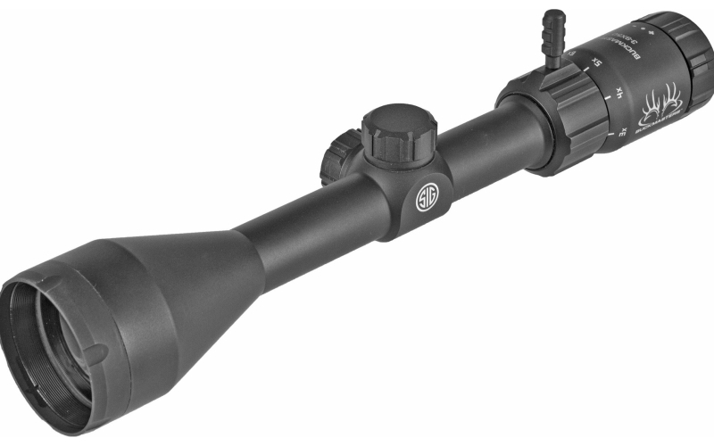 Sig Sauer Buckmaster, Rifle Scope, 3-9X50mm, BDC Reticle, 1" Tube, 0.25 MOA Adjustments, Black Color SOBM33002