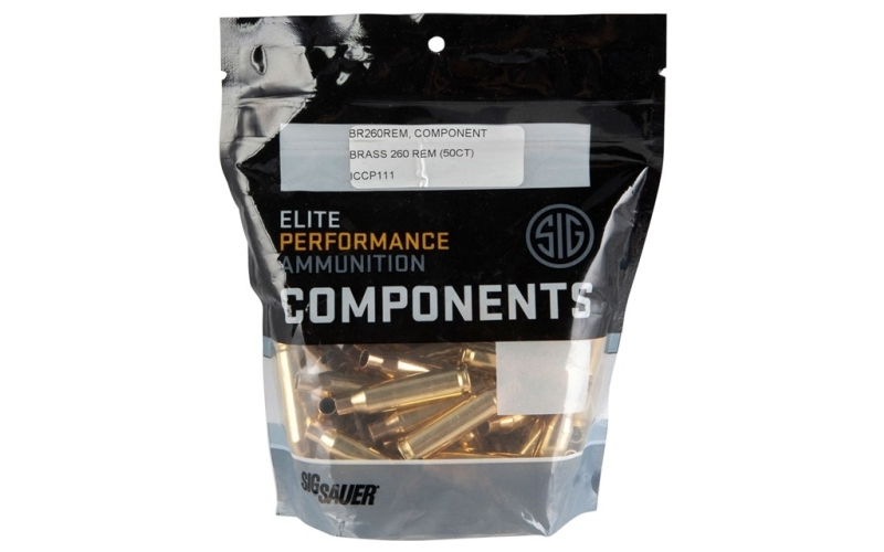 Sig Sauer 260 remington brass 50/bag