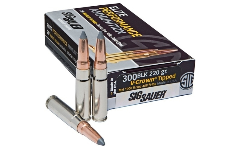 300 aac blackout 220gr v-crown 20/box