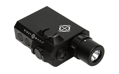 Sightmark LoPro Compact Flashlight, Integral Green Laser, Picatinny Attachment, Matte Finish, Black, Includes Pressure Pad SM25012