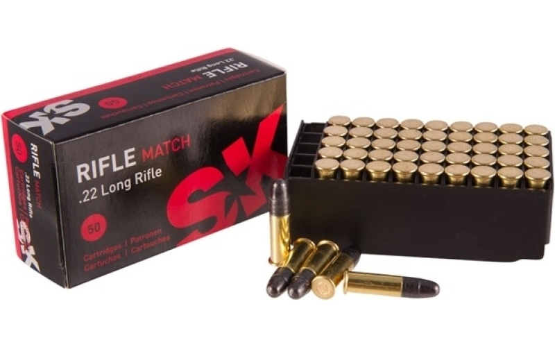 Sk 22 long rifle 40gr lead round nose 50/box