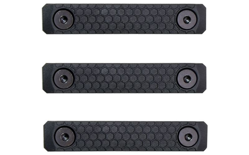Slate Black Industries Slate grip m-lok panels 2-slot black 3-pack