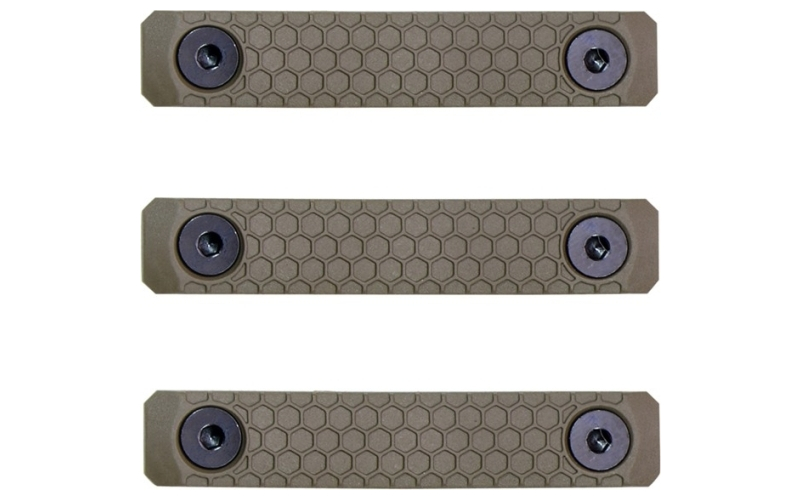 Slate Black Industries Slate grip m-lok panels 2-slot fde 3-pack