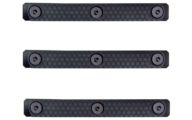Slate Black Industries Slate grip m-lok panels 3-slot black 3-pack