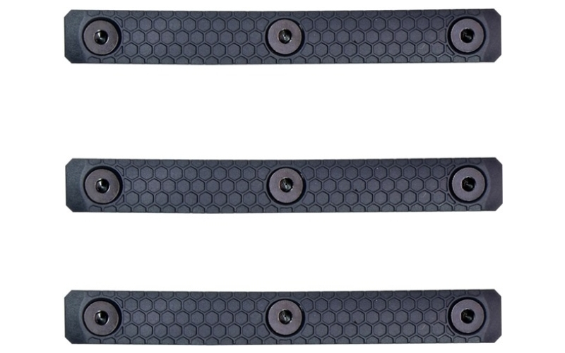 Slate Black Industries Slate grip m-lok panels 3-slot slate grey 3-pack