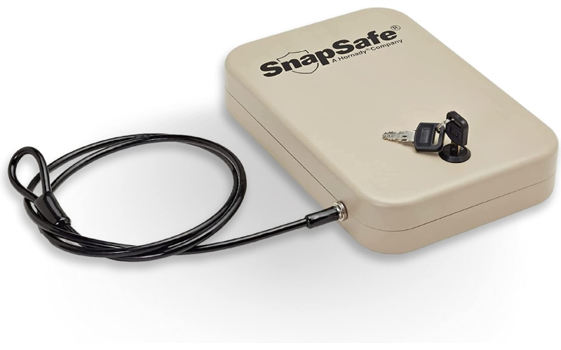 SnapSafe Lock Box, Large, Key Lock, Flat Dark Earth, Includes Cable 752002325