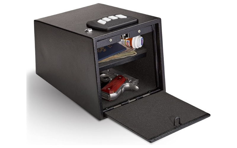 SnapSafe Two-Gun Keypad Vault, Safe, 12.7"Wx9"Hx8.8"D, Black 75430