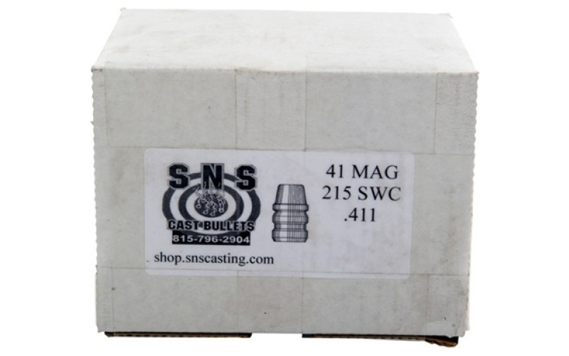 Sns Cast Bullets .41 cal (.411'') 215gr swc lead bullets 500/box