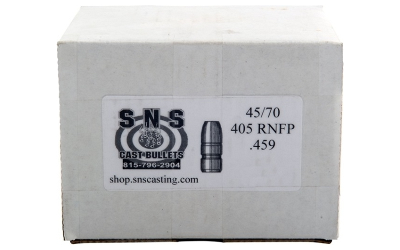 Sns Cast Bullets 45/70 caliber (0.459'') 405gr lead rnfp 250/box