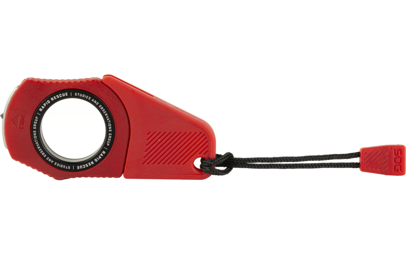 SOG Knives & Tools Rapid Rescue, Compact Seat Belt Cutter, Rescue Red SOG-26-30-01-43
