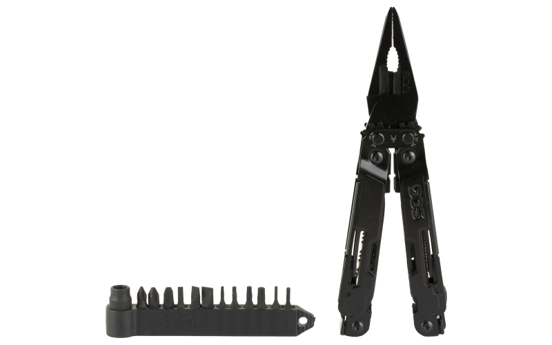 SOG Knives & Tools PowerAccess Deluxe, 21 Tool Multi-Tool, Stainless Steel, Black Oxide Finish, Black SOG-PA2002-CP