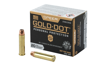 Speer Ammunition Speer Gold Dot, Personal Protection, 327 Federal, 100 Grain, Hollow Point, 20 Round Box 23913GD