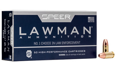 Speer Ammunition Speer Lawman, 9MM, 147Gr, Total Metal Jacket, 50, 1000 53620