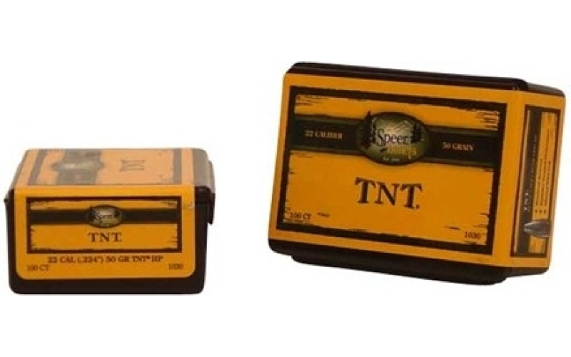 Speer Ammunition Speer bullet .22 .224 50gr hp tnt