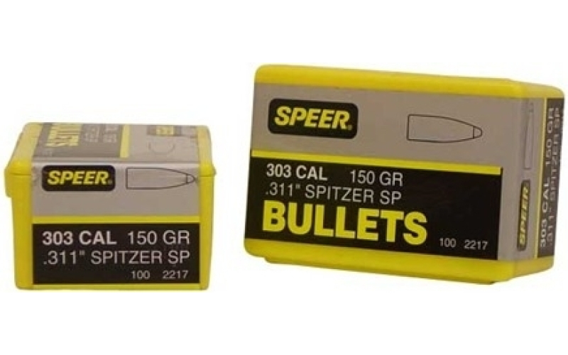 Speer Ammunition 303 caliber (0.311'') 150gr spitzer 100/box